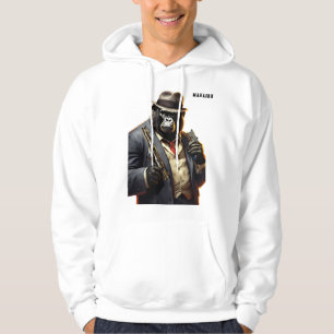 Veste À Capuche Gangster Gorilla Cocktails Chaleur