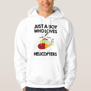 Veste À Capuche Garçons d'hélicoptère drôles Enfants Hommes Pilote