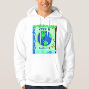 Veste À Capuche Garder vert Sauver la Terre Environnement Art