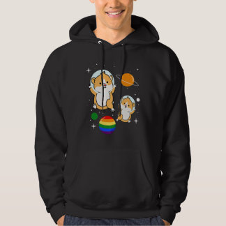 Veste À Capuche Gay pride d'astronaute Hamster