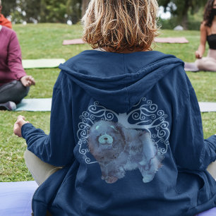 Veste À Capuche GÈNES FADÉS SOL ARBRE DE VIE zip arrière/avant