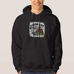 Veste À Capuche Génisse Vivre La Vie Quelque Part Entre Jésus Pren
