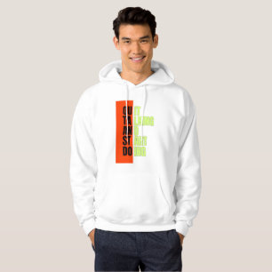 Veste À Capuche Géométrie Gras Typographie Bloc