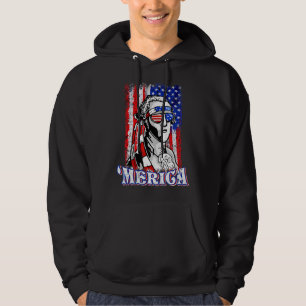 Veste À Capuche George Sloshington Washington Merica 4 juillet U