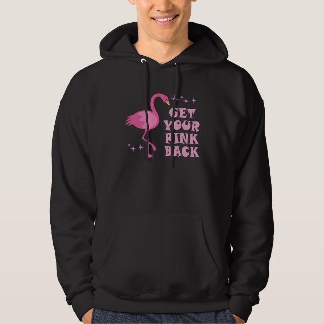 Veste À Capuche Get Your Pink Back Flamingo Women s Girl s (Devant)