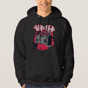 Veste À Capuche Ghetto Blaster 80's 90's Party Hip Hip Rap R&b Vin