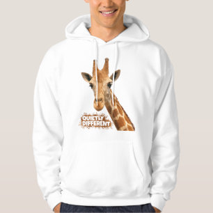 Veste À Capuche Giraffe Au Calme Différent - Giraffe Art