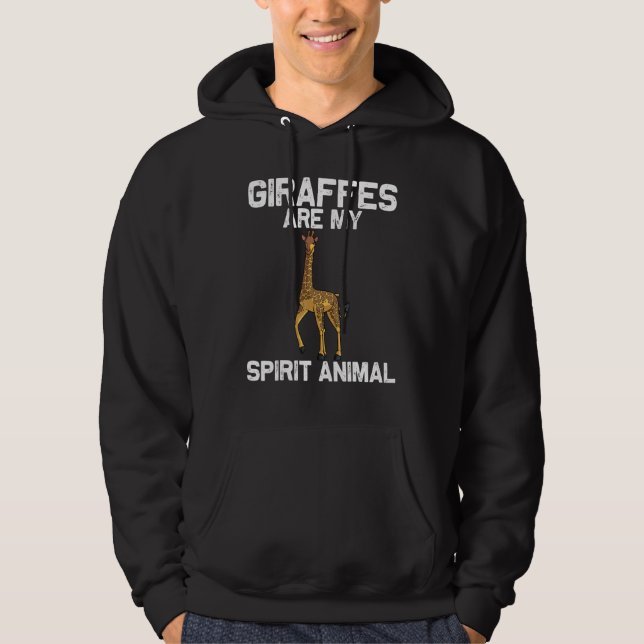 Veste À Capuche Giraffe For Men Women Kids Teens Giraffe (Devant)