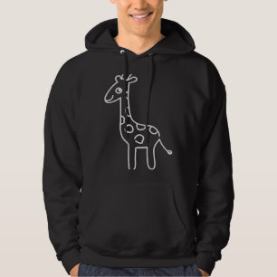 Veste À Capuche Giraffe Silhouette Faune Animal Cute Giraffe