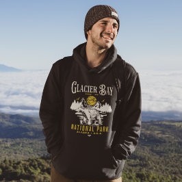 Veste À Capuche Glacier Bay National Park Vintage Forest Design