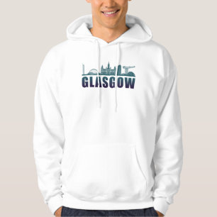 Veste À Capuche Glasgow City Cityscape Skyline Drôle idée cadeau