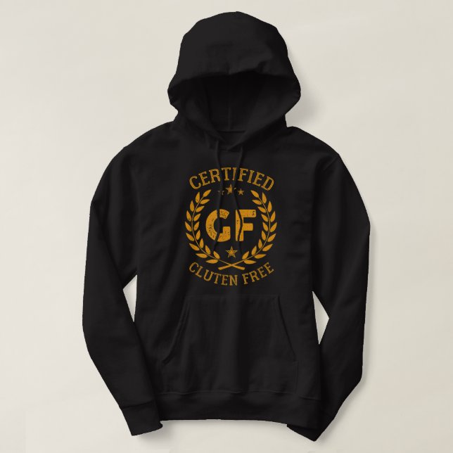 Veste À Capuche Gluten amusant Lifestyle Pain Maladie coeliaque A (Design devant)