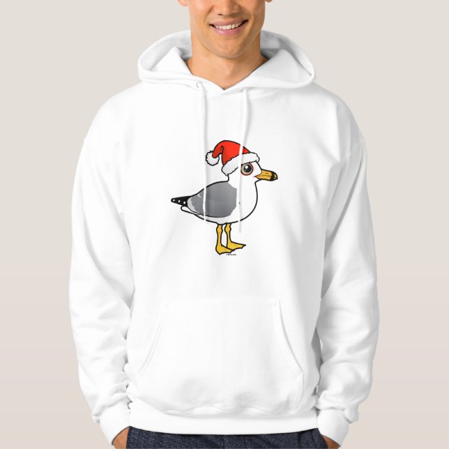Veste À Capuche Goéland à bec circulaire père Noël (Devant)