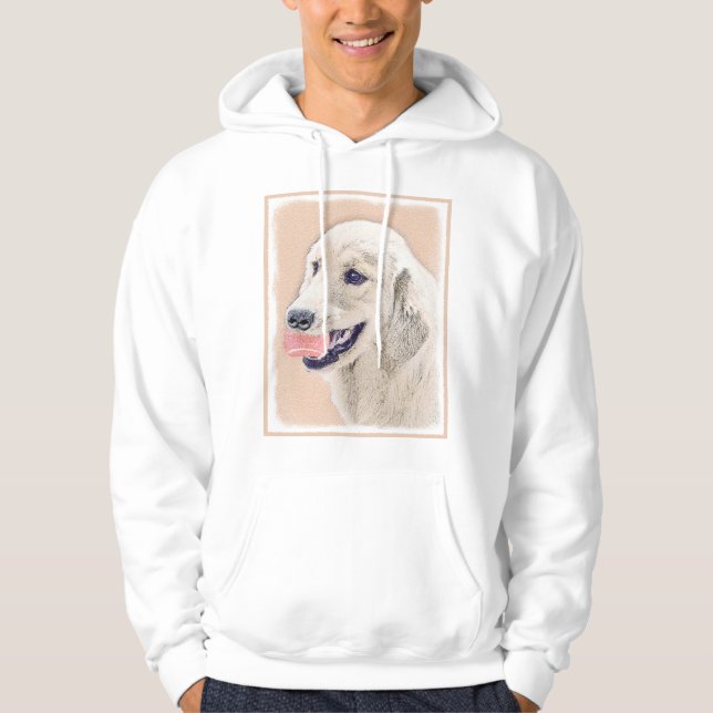 Veste À Capuche Golden Retriever avec Tennis Ball Peinture Chien A (Devant)