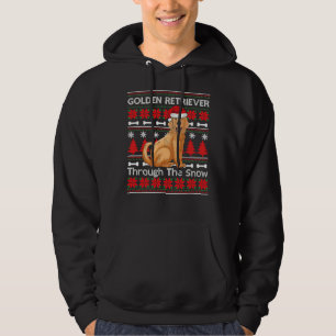 Veste À Capuche Golden Retriever Chien Père Noël Ugly