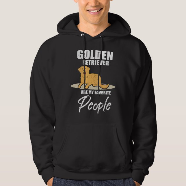 Veste À Capuche Golden Retriever Favourite People  Dog (Devant)