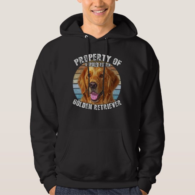 Veste À Capuche Golden Retriever Owner   Retro Property Of (Devant)
