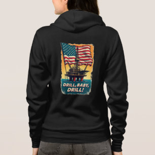 Veste À Capuche Golfe du Mexique -Drill Baby Drill Politique Vinta
