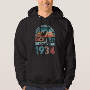 Veste À Capuche Golfeur né en 1934 Golfing 90th Birthday Gift Dad