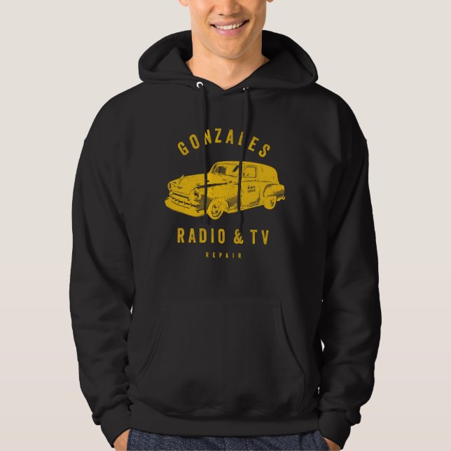 Veste À Capuche Gonzales Radio & TV Réparation (Devant)