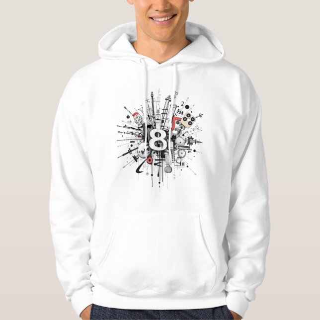 Veste À Capuche GPT5 ment avec t-shirt "Suno" éblouissant (Devant)
