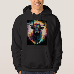Veste À Capuche Grace Ghoost : Vache Holographique Spectrale,