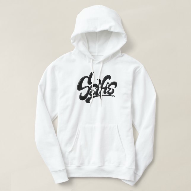 Veste À Capuche Graffiti Selfie Street Art Lettres (Design devant)