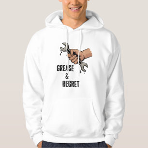 Veste À Capuche Graisse & Regret Épuisement du Travailleur