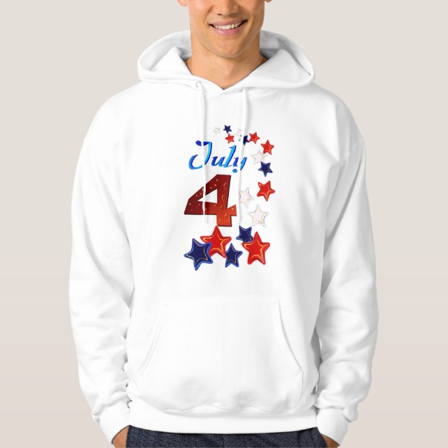 Veste À Capuche Grand 4 juillet T-shirt (Devant)