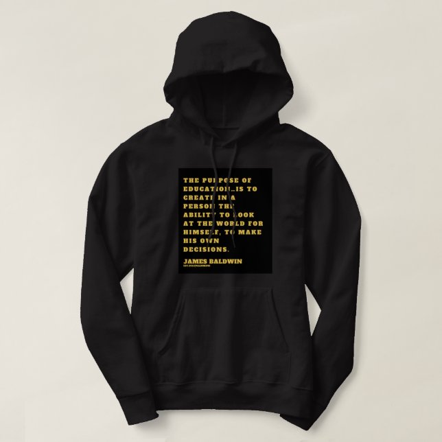 Veste À Capuche Grand Cadeau James Baldwin Cadeau Pour Ventilateur (Design devant)