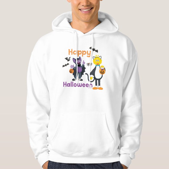 Veste À Capuche Grand oiseau et nombre | Joyeux Halloween (Devant)