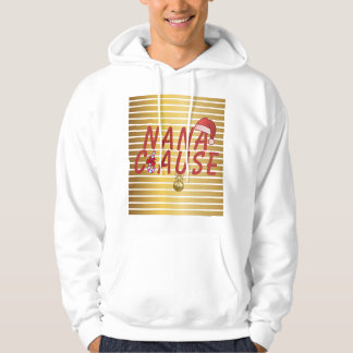 Veste À Capuche Grand-père Santa Clause Noël Bandes dorées