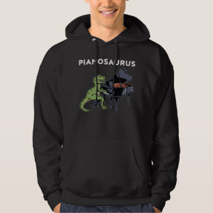Veste À Capuche Grand Piano Cadeau Enfants Pianiste Dinosaur Musiq