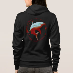 Veste À Capuche Grande conception graphique de requins blancs