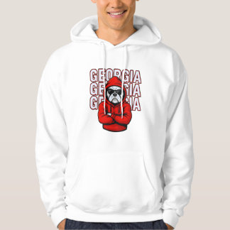 Veste À Capuche Grande Géorgie Bulldog design pour les amoureux de