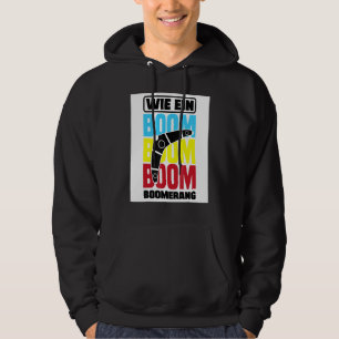 Veste À Capuche Graphique Boomerang Joueur de Boomerang Lancer de