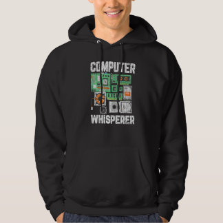 Veste À Capuche Graphique du technicien informatique Whisperer