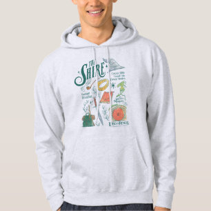 Veste À Capuche Graphisme en collage aquarelle THE SHIRE™