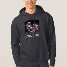 Graphisme épique de chatons siamois de kung-fu art
