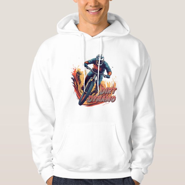 Veste À Capuche Graphisme et texte de descente (Devant)