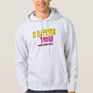 Veste À Capuche Graphisme Je t'aime pour cadeaux et vêtements