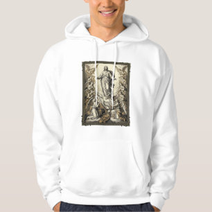 Veste À Capuche Gravure d'ange d'ascension vintage Vector Art_1