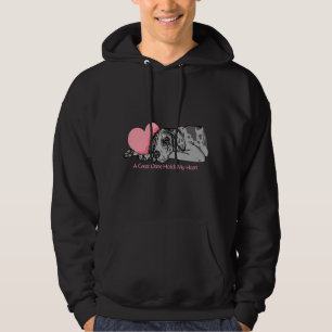 Veste À Capuche Great dane tient le coeur Merle UC