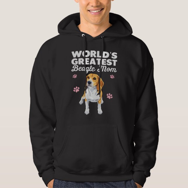 Veste À Capuche Greatest Beagle Mom Ever Beagle Dog (Devant)