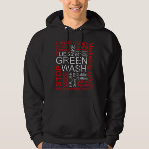 Veste À Capuche Greenwash Fake Lies Deception