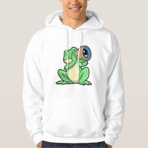 Veste À Capuche Grenouille en astronomie avec télescope