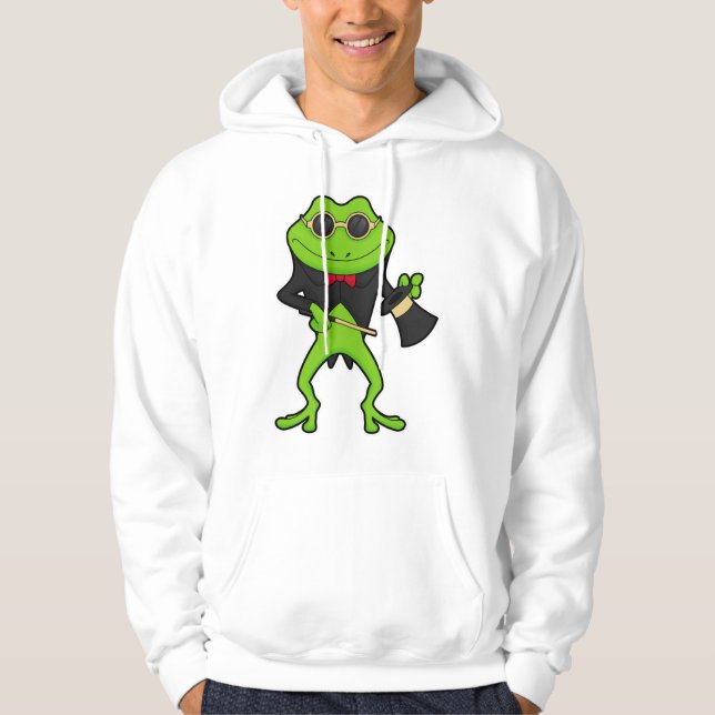 Veste À Capuche Grenouille en magicien avec baguette magique & Cas (Devant)