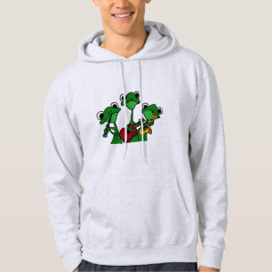 Veste À Capuche Grenouilles jouant la chemise de musique