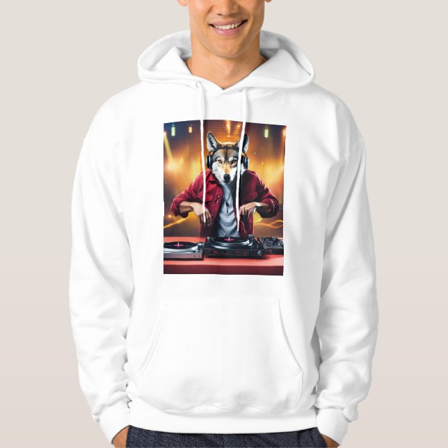 Veste À Capuche Grooves enchantées : Wizard DJ T-Shirt Collection (Devant)