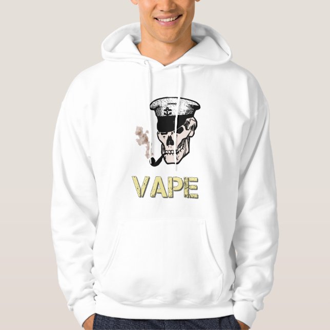 Veste À Capuche Grunge de crâne de Vape (Devant)